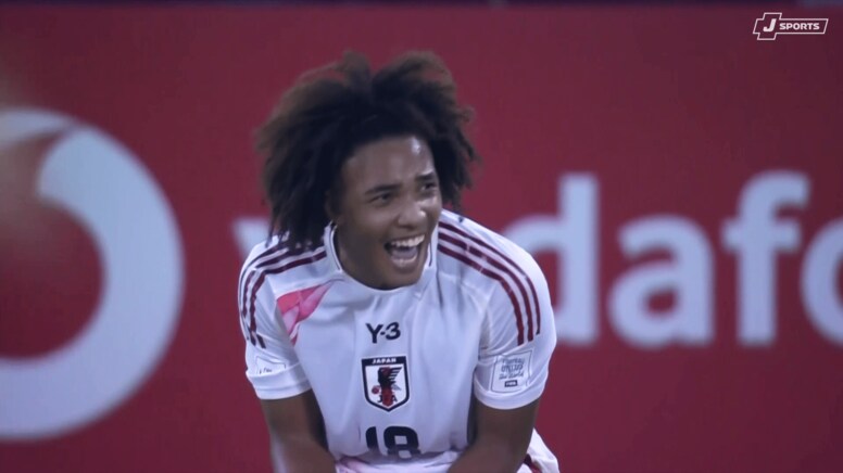 衝撃の12秒！16歳“和製ルカク”の重戦車ドリブルが「２人分のパワー」「最高だ」ダブルマークを跳ね除け進撃【U-17W杯】