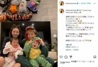 宮崎麗果、夫・黒木啓司さんとの“結婚前”ハロウィンショットを公開し反響 「素敵なファミリー」「貴重なお写真」