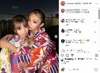 ゆうちゃみ、浴衣姿で“姉妹ショット”を披露 「ほんと美人」「かあいすぎる」とファン称賛