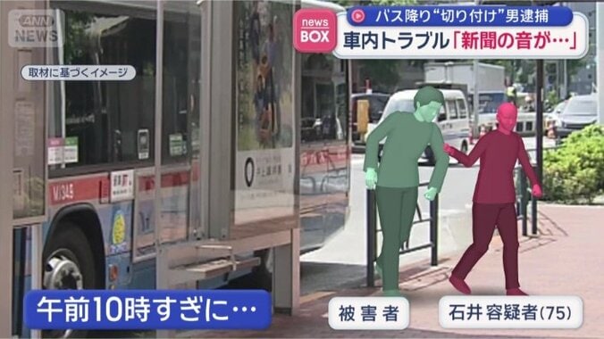 男性を強引に引きずり下ろし…
