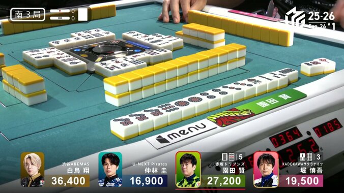 平均打点が1万点超え！トップになった園田の過激なアガリ