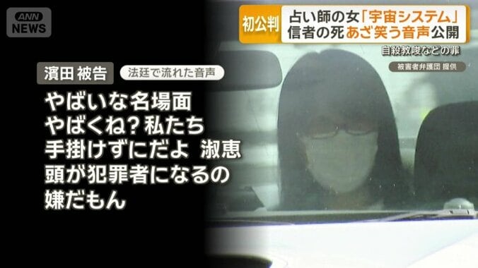 証拠として提出された事件後に信者と交わした会話の音声