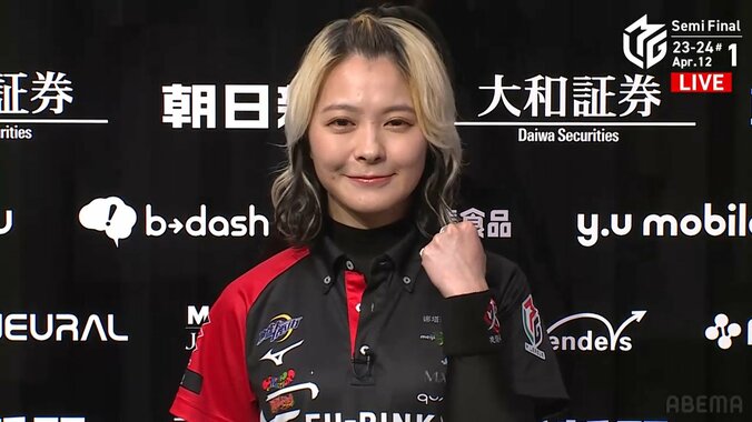 卓上の炎舞！二階堂亜樹、強敵だらけに燃えまくり セミで連勝「楽しかったです！」／麻雀・Mリーグ