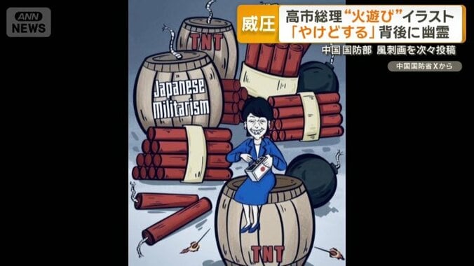 高市総理を名指しする画像