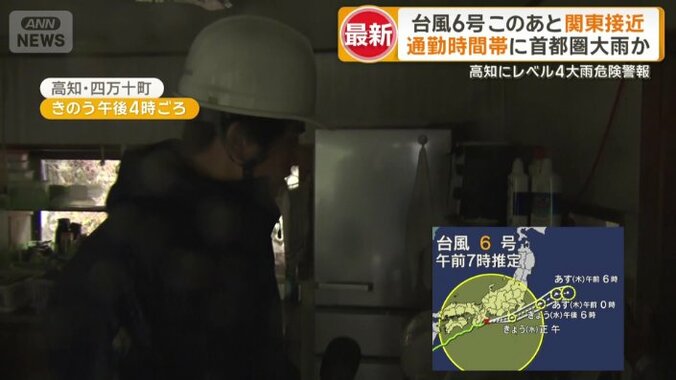 午後4時で暗い部屋