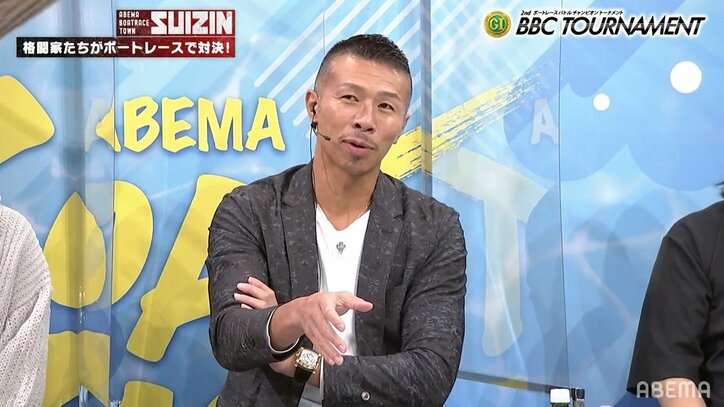 ボートレース特番で王座獲得の皇治、内山高志からの強烈パンチ「格闘技で獲れないから、こういうところで獲る」