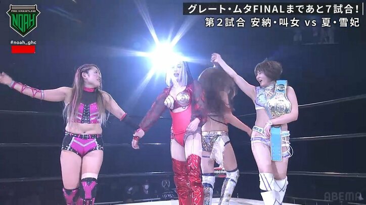 女子プロレスで“キン肉バスター”が炸裂！ 「落ち方危ない」「原作に忠実」視聴者騒然