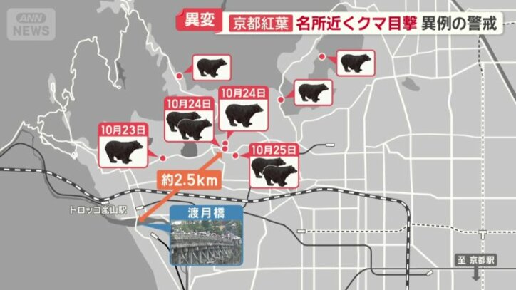 人気観光地のすぐ近くでも…