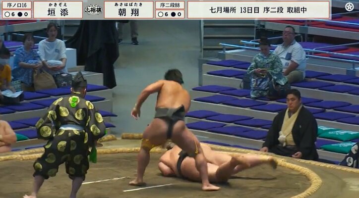 力強く鋭い上手出し投げで勝負あり