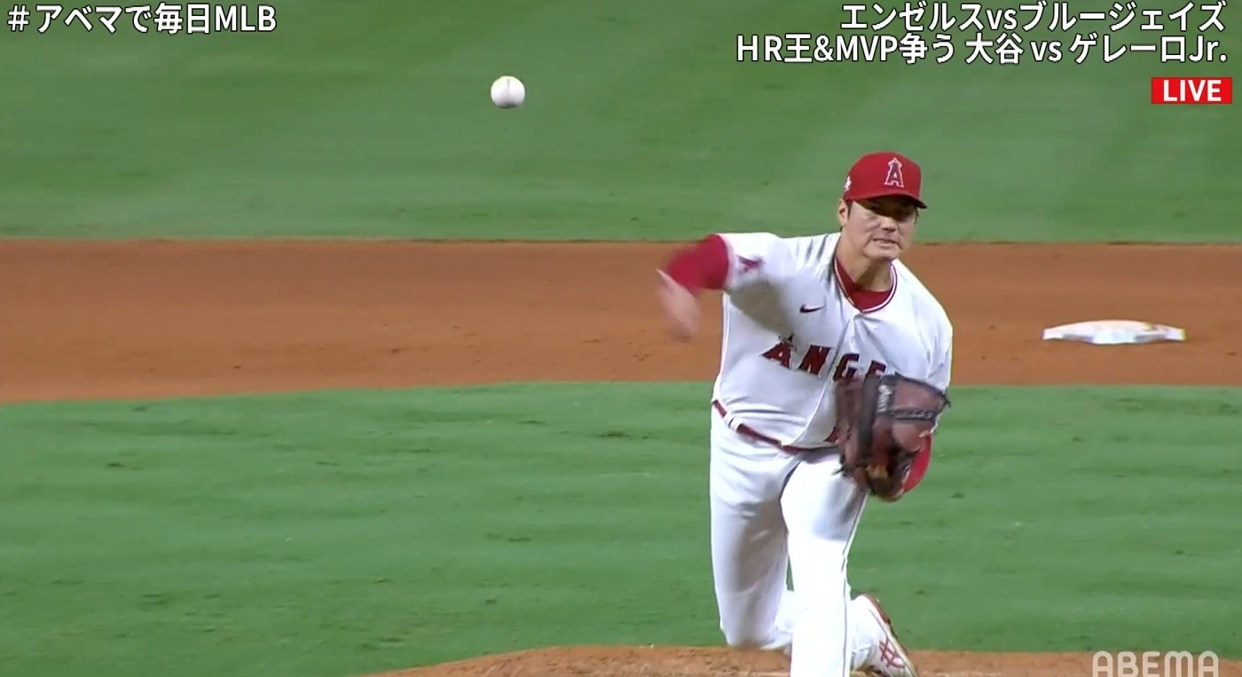 大谷翔平 自身6連勝で今季7勝目 ゲレロjr との直接対決では99マイル真っ向勝負も 野球 Abema Times 大谷翔平 自身6連勝で今季7勝目 ゲレロjr との直接対決では99マイル真っ向勝負も 野球 Abema Times