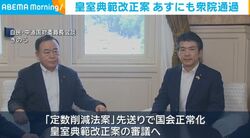 皇室典範改正案 あすにも衆院通過
