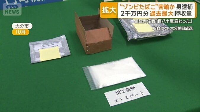 大分県でも摘発者