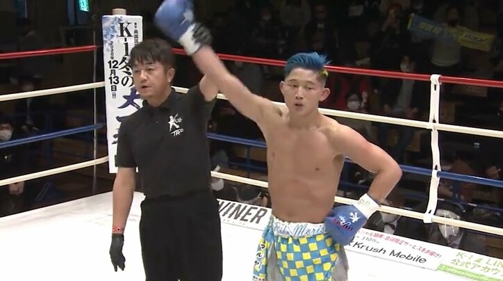 残り2秒、バックブローで衝撃KO！ “残り1秒の男”が魅せた再現劇に「また出た！」ファン騒然