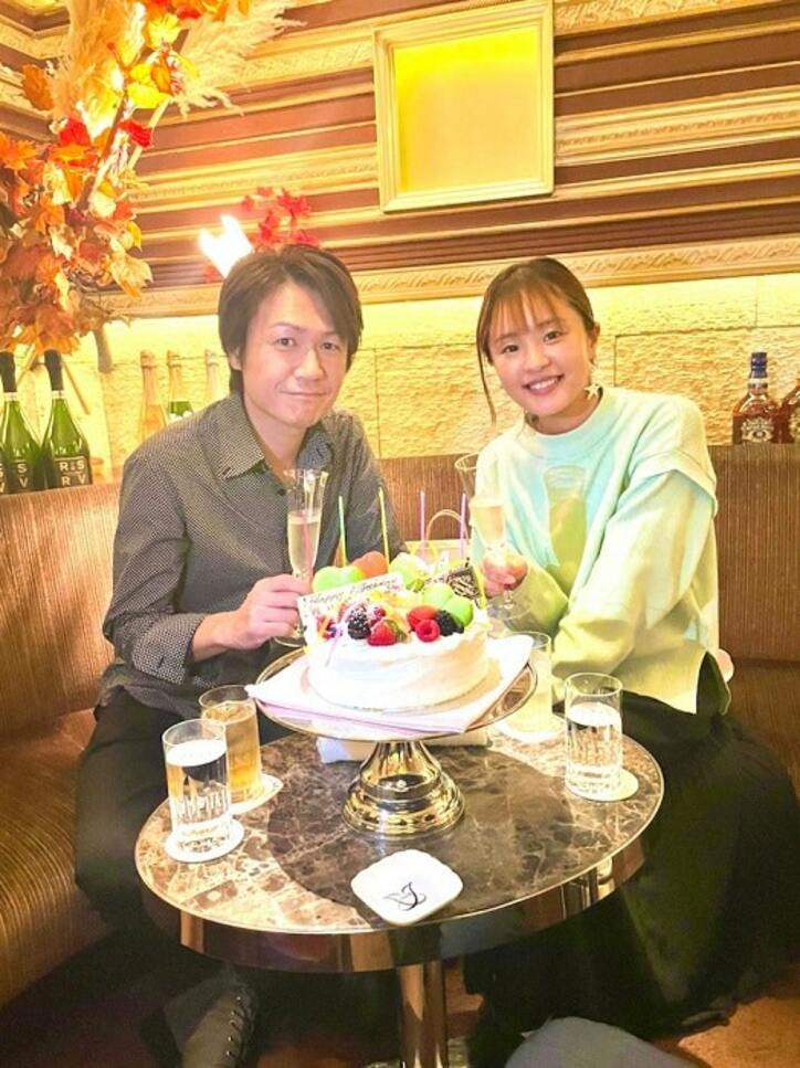  城咲仁、妻と付き合うきっかけになったレストランで食事「もう2年半か」 
