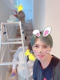 川崎希『お家の塗装♡』