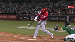 大谷翔平のタイムリーは打球速度188キロ超！ あっという間に右中間破る弾丸ツーベースに「やばい打球速度www」「はっや」と驚きの声