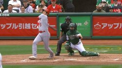 大谷翔平の“マン振り”が球場のどよめきを呼ぶ 空振り1回でファンざわざわ 解説者も「よく振れますね」