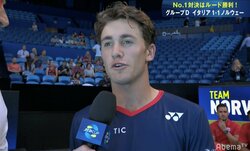 股抜きショット、強豪撃破…ノルウェーの新鋭・ルードが止まらない【ATPカップ】