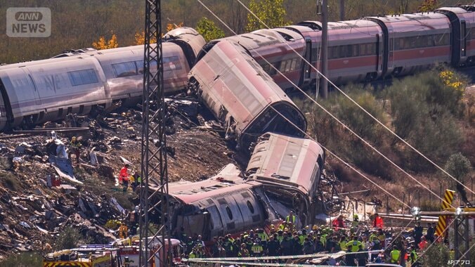“人為的ミス”で後続列車に誤った進行指示か 68人死亡のスペイン高速鉄道追突事故 1枚目