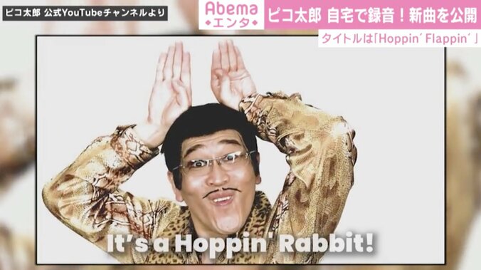 ピコ太郎、自宅で収録した新曲『Hoppin' Flappin'!』公開「ひたすら飛んだり跳ねたり」 1枚目