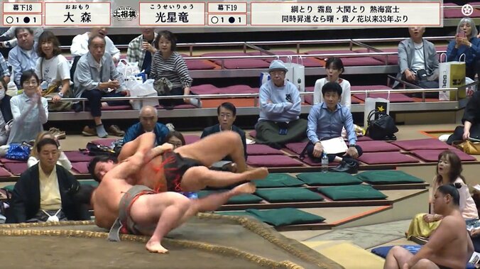 背筋力265キロの“規格外”パワーに相手力士が“愕然” 男前対決で土俵際の攻防が話題 3枚目