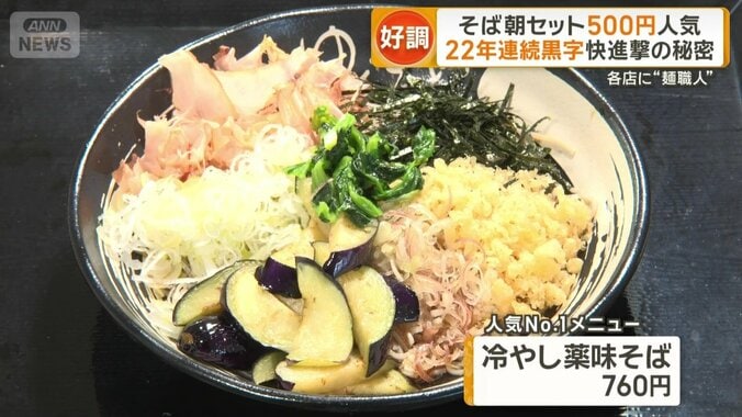 冷やし薬味そば　760円