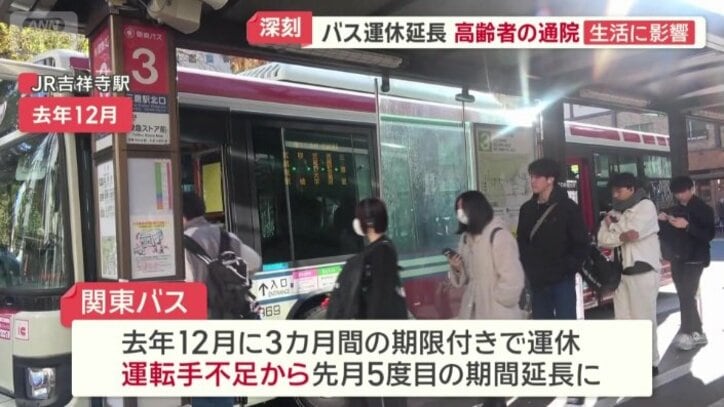 去年12月　関東バス