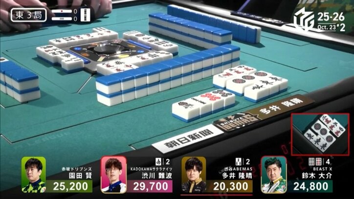 多井隆晴の親満貫