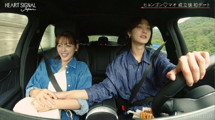 「こんなに誰かにハマるなんて」「もっとこっちに来て」体を寄せ合い密着…韓国男子とデートしたら？ラブラブすぎる初デート『HEART SIGNAL JAPAN』