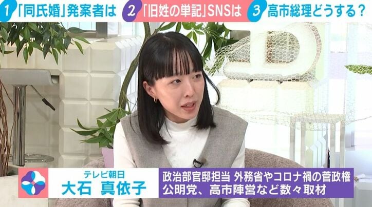 大石真依子記者