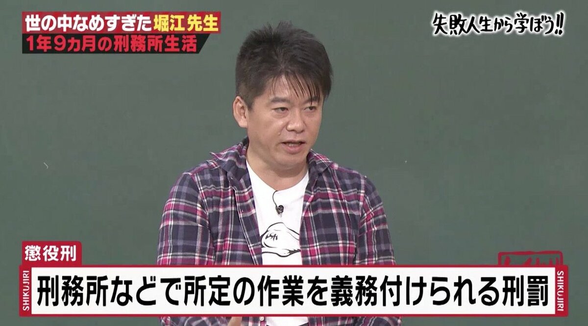 堀江 貴文 刑務所