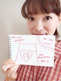 保田圭、妊活女性に向け陣痛中に描いた赤富士公開「子宝に恵まれますように…」