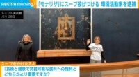 【映像】名画「モナリザ」にカボチャスープ 環境活動家を逮捕