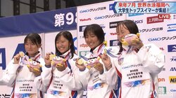 中京大がリレー2冠 池江璃花子率いる日大は5位／競泳・日本学生選手権第3日 女子400メートルメドレーリレー決勝