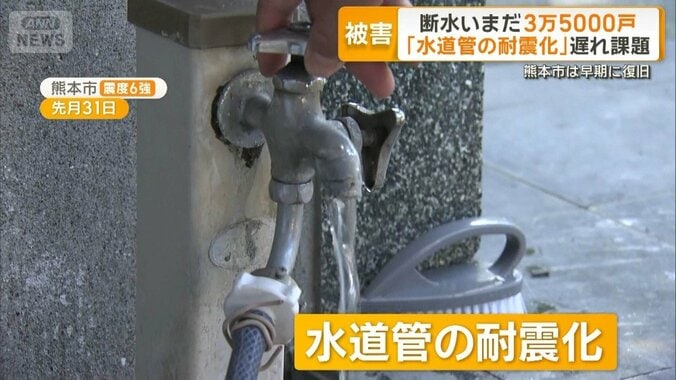 「水道管の耐震化」遅れ課題　熊本市は早期に復旧も…断水いまだ3万5000戸 1枚目