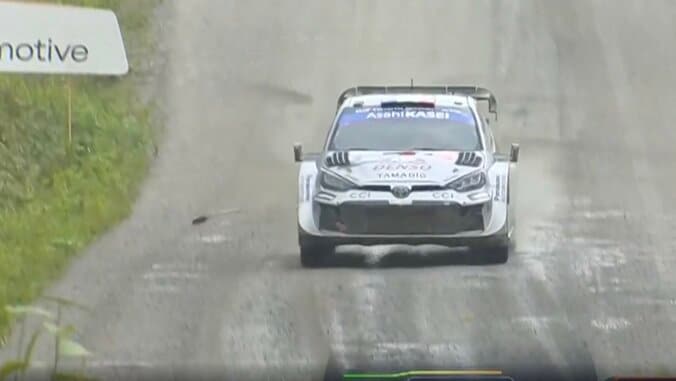 表示された「MAX SPEED」 未舗装路で異次元の最高速に放送席も騒然「グラベルで193km/hですよ！」WRC屈指の超高速ラリーで“圧巻光景” 2枚目