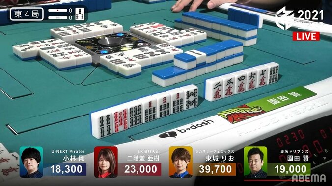 魔法以外に考えられない 園田賢、ビタ止めから跳満一発ツモまでの完璧手順にファンが戦慄「すごすぎ」「これはミラクル」／麻雀・Mリーグ 1枚目