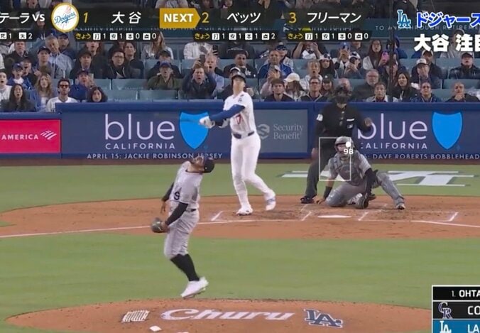 【写真・画像】めっちゃ嬉しそう！ 大谷翔平、“予想外の動き”「新ポーズ？」「あれなんだ」豪快アーチ直後にベンチではしゃぎまくる　1枚目