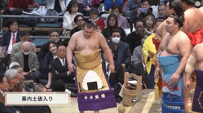 「斬新すぎる」安青錦の化粧まわしに驚きの声「可愛い」「ドーンと目に入る」 4枚目