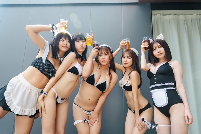 クララプロダクションから“最胸”の5人（なな茶・ちなぷぷ・ゆでたまご・ぽたみう・フルートありさ）