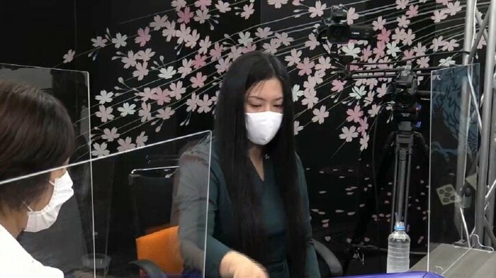 吾妻さおりが一人浮きで卓内トップ「集中力をうまく持続出来ました」／麻雀・女流桜花Aリーグ