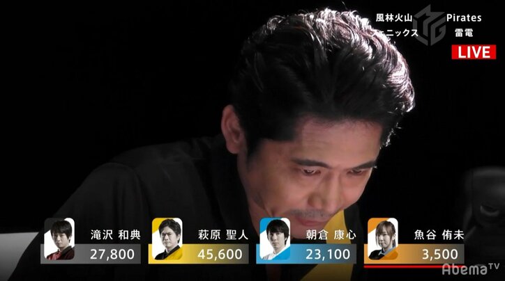 今年もTEAM雷電・萩原聖人は「おもしろいんです!」新年初トップにファン「華がある」/麻雀・大和証券Mリーグ