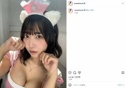 元「#2i2」天羽希純、“猫の日”のコスプレショットにファン絶賛「癒やされます」「猫ポーズ可愛い」