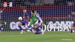 久保建英、古巣・バルサ戦で絶好の得点機！強烈な左足弾丸シュートが痛恨のバー直撃で「決められたやろ」