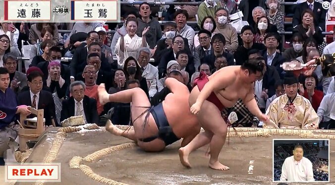 館内を沸かせた遠藤