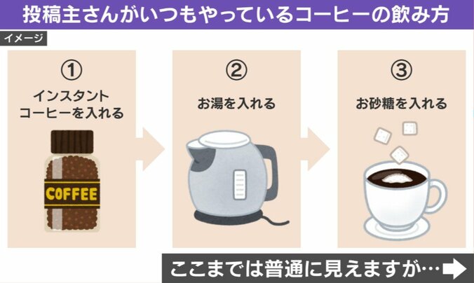 妻の“衝撃コーヒー”
