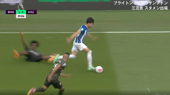 【映像】三笘薫、サッカーIQの高さをみせつける