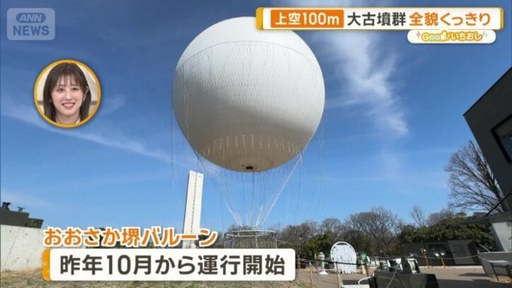 地上約100メートルの高さまで上昇する