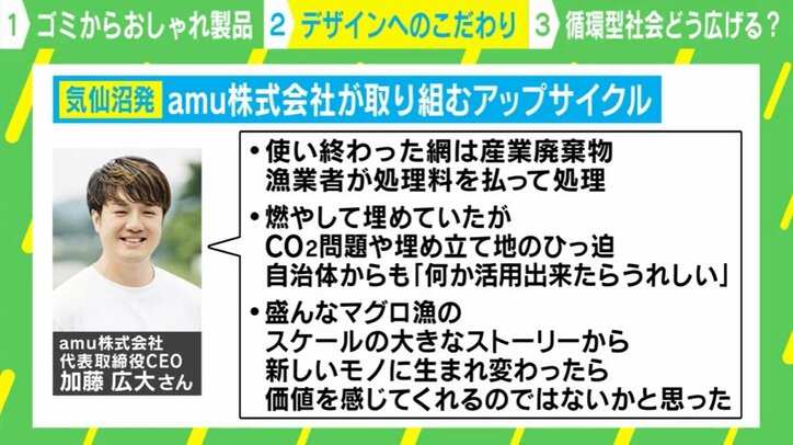 なぜ漁網をアパレル製品に？