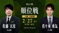 【中継】第83期 順位戦 A級 9回戦 佐藤天彦九段 対 佐々木勇気八段